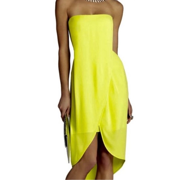 BCBG - Yellow Cocktail Dress - Picture 1 of 6